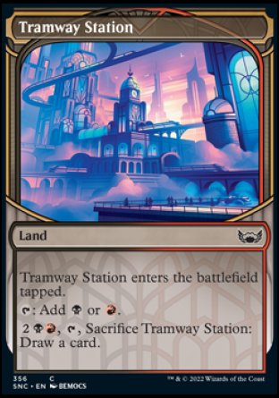 (356) Magic The Gathering Streets of New Capenna: Extras Single: Tramway Station Holo Common