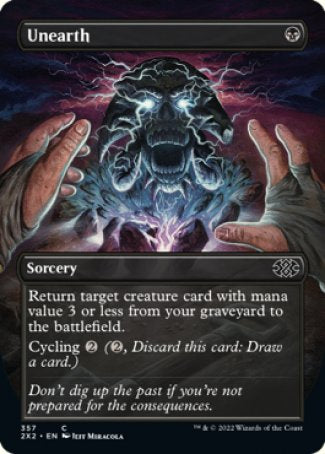 (357) Magic The Gathering Double Masters 2022: Extras Single: Unearth Holo Common