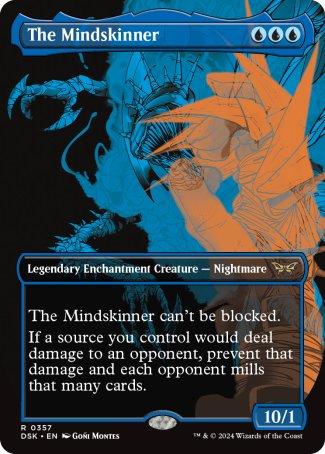 (357) Magic The Gathering Duskmourn: House of Horror: Extras Single: The Mindskinner Holo Rare