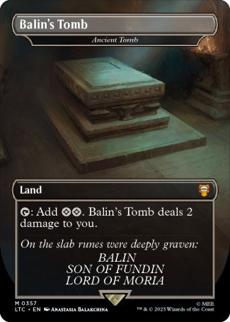 (357) Magic The Gathering Commander: The Lord of the Rings: Tales of Middle-earth: Extras Single: Ancient Tomb (V.1) Holo Mythic