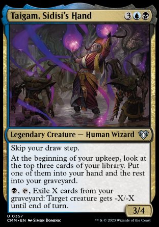 (357) Magic The Gathering Commander Masters Single: Taigam, Sidisi's Hand  Uncommon