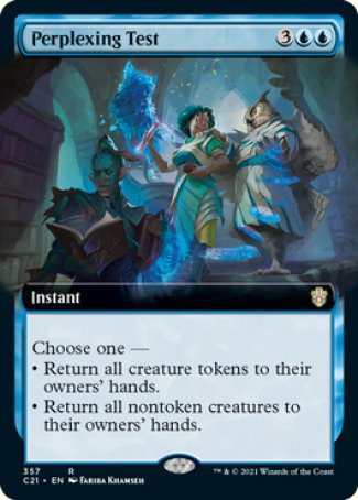 (357) Magic The Gathering Commander: Strixhaven: Extras Single: Perplexing Test  Rare