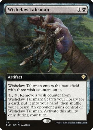 (357) Magic The Gathering Throne of Eldraine: Extras Single: Wishclaw Talisman Holo Rare