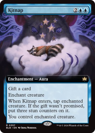 (357) Magic The Gathering Bloomburrow: Extras Single: Kitnap Holo Rare