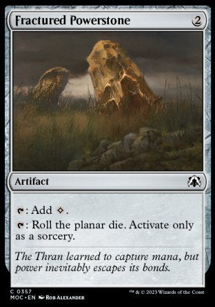 (357) Magic The Gathering Commander: March of the Machine Single: Fractured Powerstone  Common
