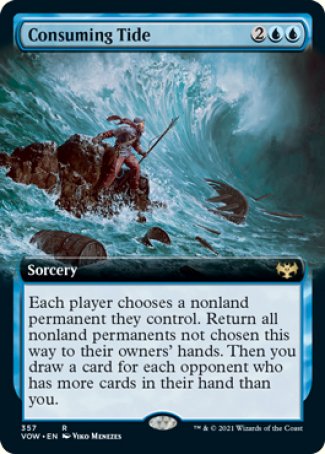 (357) Magic The Gathering Innistrad: Crimson Vow: Extras Single: Consuming Tide Holo Rare