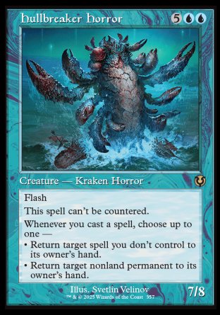 (357) Magic The Gathering Innistrad Remastered: Extras Single: Hullbreaker Horror (V.2) Holo Rare