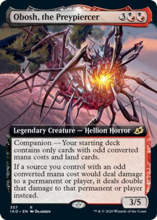 (357) Magic The Gathering Ikoria: Lair of Behemoths: Extras Single: Obosh, the Preypiercer  Rare
