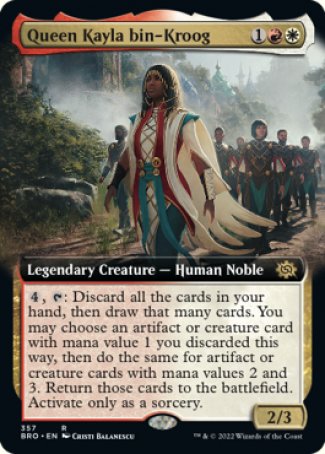 (357) Magic The Gathering The Brothers' War: Extras Single: Queen Kayla bin-Kroog  Rare