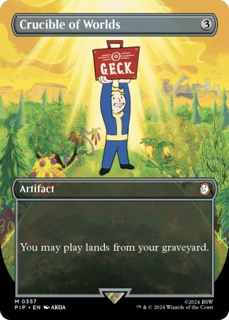 (357) Magic The Gathering Universes Beyond: Fallout: Extras Single: Crucible of Worlds (V.1)  Mythic