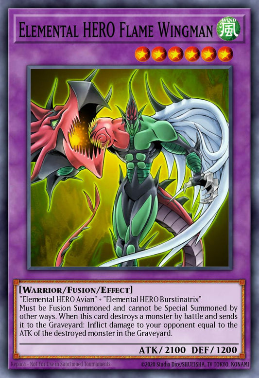 (152) YuGiOh TCG RA03: Quarter Century Bonanza Single: Elemental HERO Flame Wingman (V.2 - Quarter Century Secret Rare)  Quarter Century Secret Rare