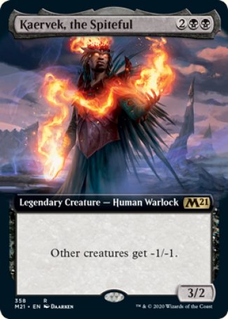 (358) Magic The Gathering Core 2021: Extras Single: Kaervek, the Spiteful  Rare