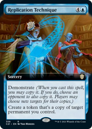 (358) Magic The Gathering Commander: Strixhaven: Extras Single: Replication Technique  Rare
