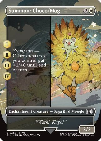 (358) Magic The Gathering Magic: The Gathering - FINAL FANTASY: Extras Single: Summon: Choco/Mog Holo Common