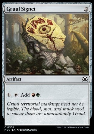 (358) Magic The Gathering Commander: March of the Machine Single: Gruul Signet  Common