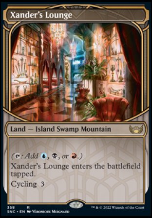 (358) Magic The Gathering Streets of New Capenna: Extras Single: Xander's Lounge (V.2)  Rare