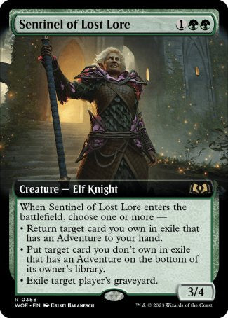 (358) Magic The Gathering Wilds of Eldraine: Extras Single: Sentinel of Lost Lore  Rare