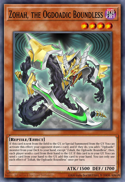 (004) YuGiOh TCG ANGU: Ancient Guardians Single: Zohah, the Ogdoadic Boundless  Rare