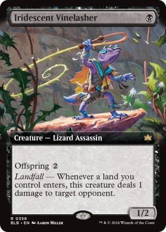 (359) Magic The Gathering Bloomburrow: Extras Single: Iridescent Vinelasher  Rare