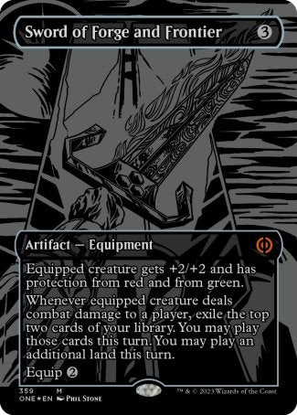 (359) Magic The Gathering Phyrexia: All Will Be One: Extras Single: Sword of Forge and Frontier Holo Mythic