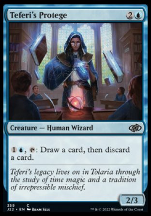 (359) Magic The Gathering Jumpstart 2022 Single: Teferi's Protege  Common