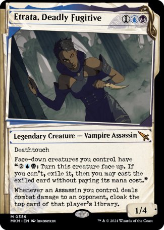 (359) Magic The Gathering Murders at Karlov Manor: Extras Single: Etrata, Deadly Fugitive (V.1) Holo Mythic