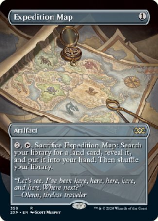 (359) Magic The Gathering Double Masters: Extras Single: Expedition Map  Rare