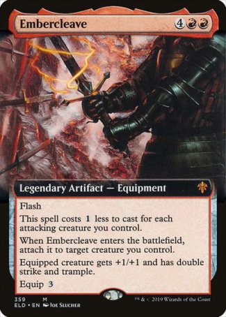 (359) Magic The Gathering Throne of Eldraine: Extras Single: Embercleave  Mythic