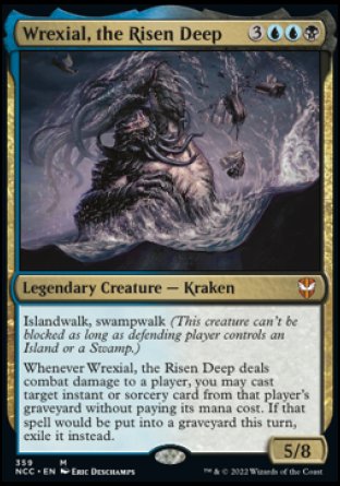 (359) Magic The Gathering Commander: Streets of New Capenna Single: Wrexial, the Risen Deep  Mythic