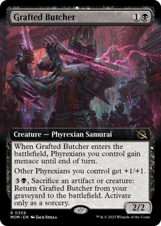 (359) Magic The Gathering March of the Machine: Extras Single: Grafted Butcher  Rare