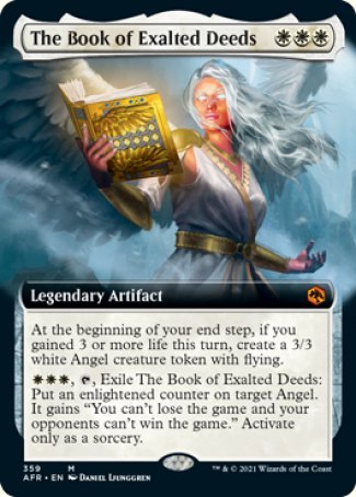 (359) Magic The Gathering Adventures in the Forgotten Realms: Extras Single: The Book of Exalted Deeds Holo Mythic