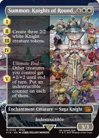 (359) Magic The Gathering Magic: The Gathering - FINAL FANTASY: Extras Single: Summon: Knights of Round Holo Mythic