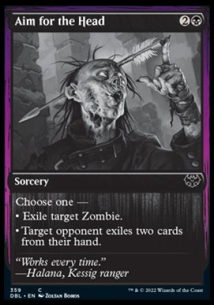 (359) Magic The Gathering Innistrad: Double Feature Single: Aim for the Head  Common