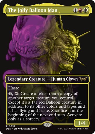 (359) Magic The Gathering Duskmourn: House of Horror: Extras Single: The Jolly Balloon Man  Rare