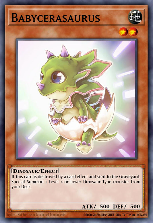 (013) YuGiOh TCG WISU: Wild Survivors Single: Babycerasaurus  Rare