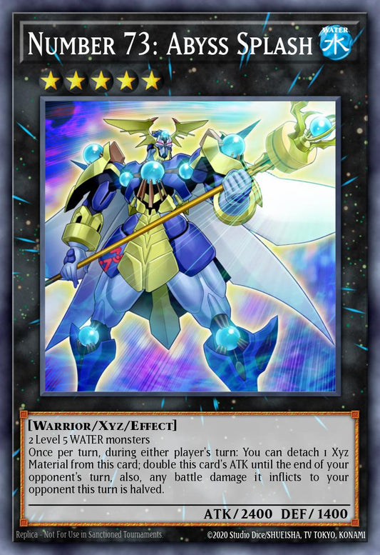 (042) YuGiOh TCG DLCS: Dragons of Legend: The Complete Series Single: Number 73: Abyss Splash  Common