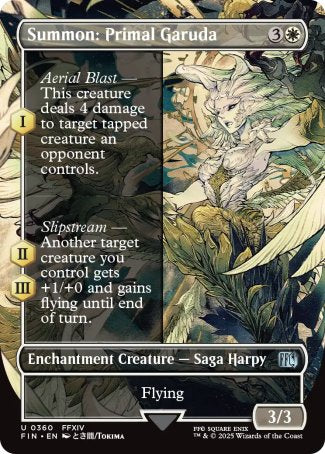 (360) Magic The Gathering Magic: The Gathering - FINAL FANTASY: Extras Single: Summon: Primal Garuda  Uncommon