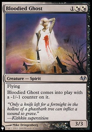 (083) Magic The Gathering The List Single: Bloodied Ghost  Uncommon