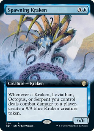 (360) Magic The Gathering Commander: Strixhaven: Extras Single: Spawning Kraken  Rare