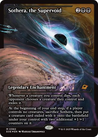 (360) Magic The Gathering Edge of Eternities: Extras Single: Sothera, the Supervoid (V.1) Holo Mythic