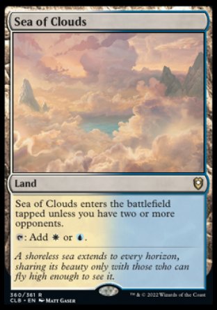 (360) Magic The Gathering Commander Legends: Battle for Baldur's Gate Single: Sea of Clouds Holo Rare