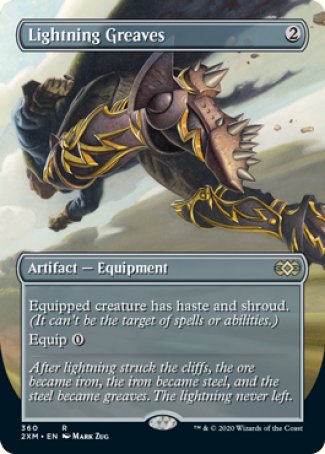 (360) Magic The Gathering Double Masters: Extras Single: Lightning Greaves Holo Rare