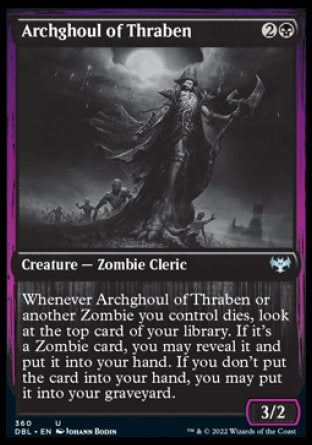 (360) Magic The Gathering Innistrad: Double Feature Single: Archghoul of Thraben Holo Uncommon
