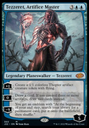 (360) Magic The Gathering Jumpstart 2022 Single: Tezzeret, Artifice Master  Mythic
