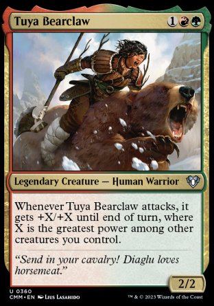 (360) Magic The Gathering Commander Masters Single: Tuya Bearclaw  Uncommon
