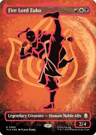 (360) Magic The Gathering Magic: The Gathering | Avatar: The Last Airbender: Extras Single: Fire Lord Zuko (V.2)  Rare