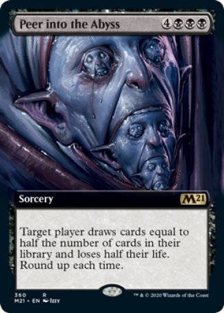 (360) Magic The Gathering Core 2021: Extras Single: Peer into the Abyss  Rare