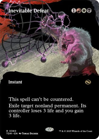 (360) Magic The Gathering Tarkir: Dragonstorm: Extras Single: Inevitable Defeat Holo Rare