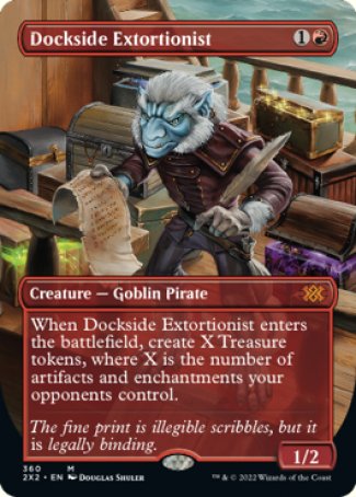 (360) Magic The Gathering Double Masters 2022: Extras Single: Dockside Extortionist (V.1) Holo Mythic
