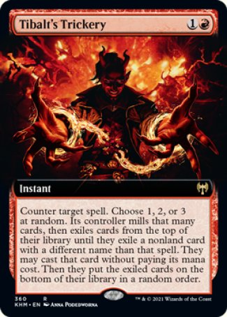 (360) Magic The Gathering Kaldheim: Extras Single: Tibalt's Trickery Holo Rare